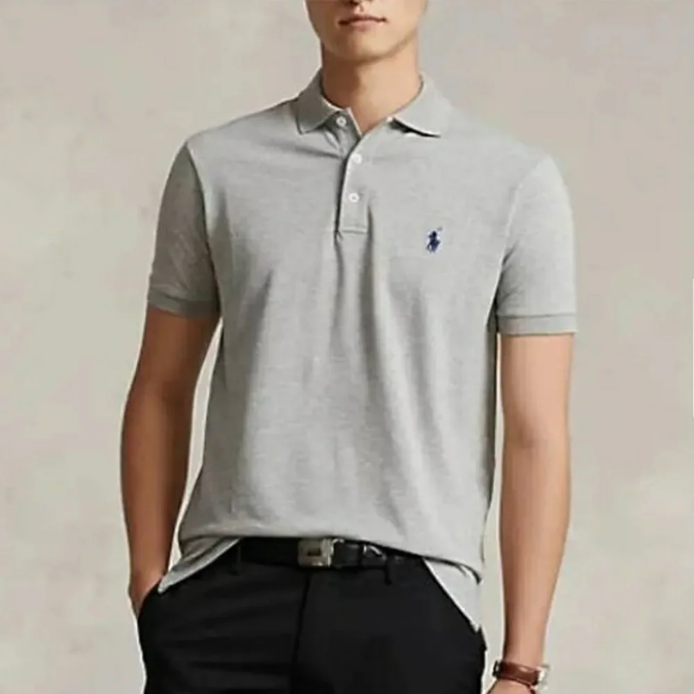 Polo Ralph Lauren Polo Shirt Gray and Navy Size Extra Large